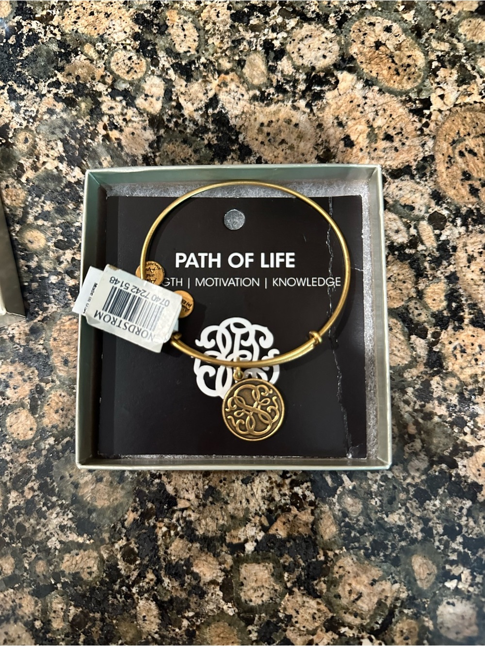 Alex and ani Gold-Tone 'Path of Life' Charm Bangle Bracelet
